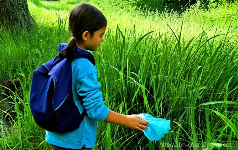 야외 학습의 윤리적 측면 - **Prompt 2: Outdoor Learning and Safety**
    A bright, clear day in a lush green outdoor area, poss...