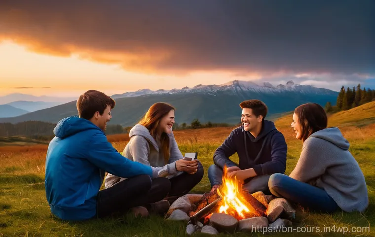 야외 교육 프로그램의 장점 - **Prompt 2: Collaborative Innovation and Teamwork in the Wild**
    A dynamic scene depicting a mixe...